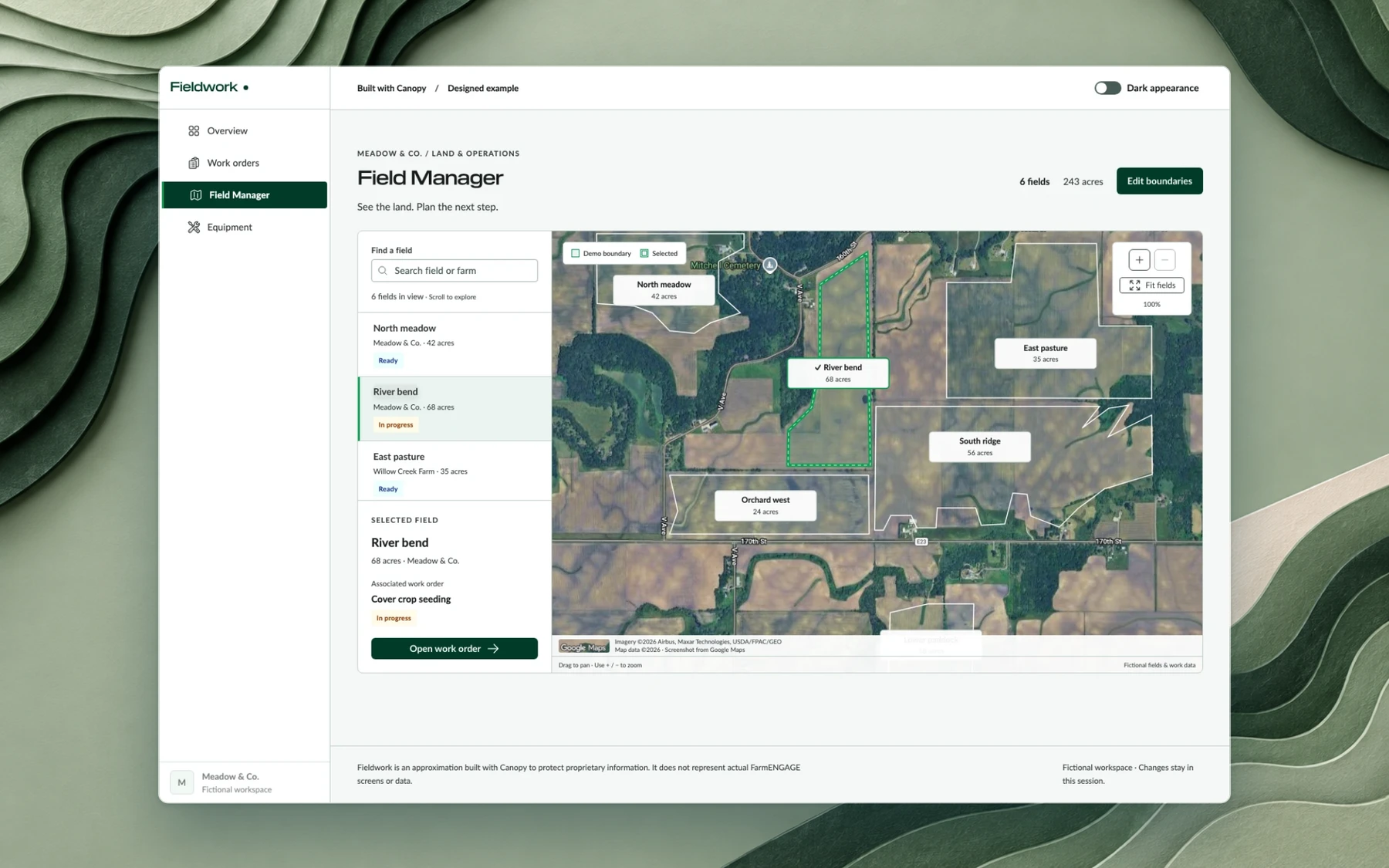 Canopy: I created and lead the design system for FarmENGAGE, connecting Figma components, implementation guidance and an MCP integration.